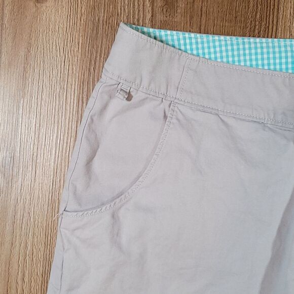 🔺️Columbia Tan PFG Omni Shade Sun Protection Capri Pants Size 14/32 - Picture 5 of 12